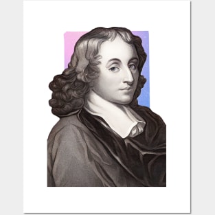 French Mathematician Blaise Pascal illustration Posters and Art